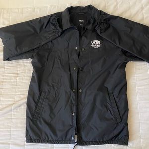 Vans Black Button-Up Windbreaker